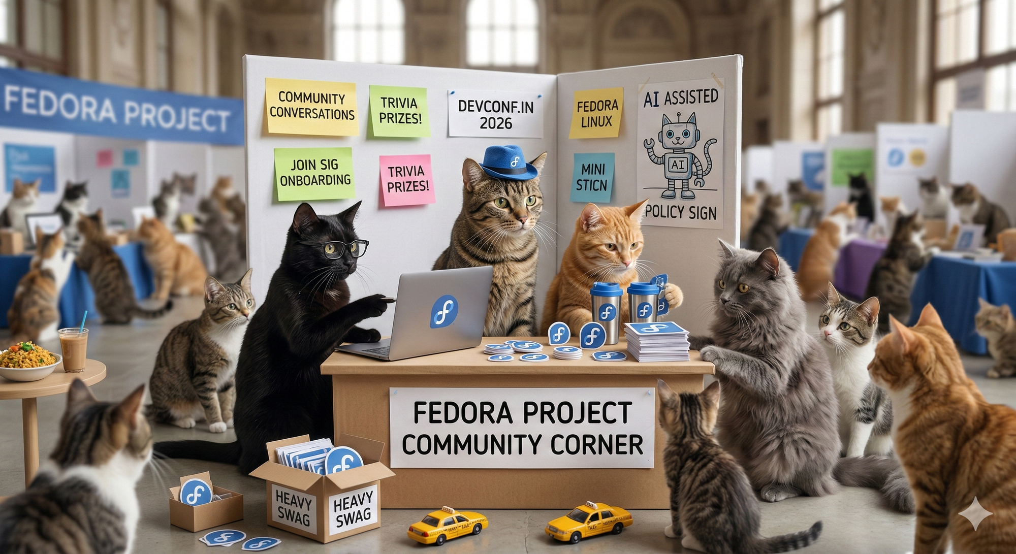 Fedora Project Community Corner @ DevConf.IN 2026 - Day One