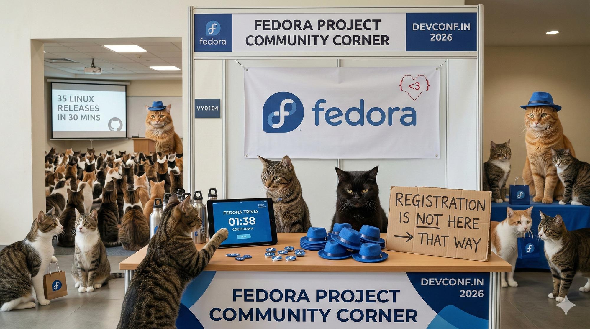Fedora Project Community Corner @ DevConf.IN 2026 - Day Two